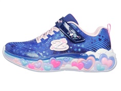 Skechers sneakers navy with hearts and lights